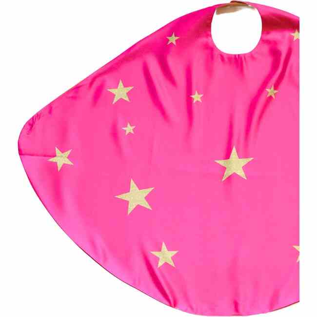 Superhero Star Leotard Cape Set, Pink - Costumes - 6