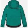 Glaciers Print Detachable Hood 2-Piece Snowsuit, Forest Green - Snowsuits - 4