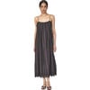 Women's Zuma Spaghetti Strap Side-Zip Ankle Length Dress, Black Vine Eyelet - Dresses - 1 - thumbnail