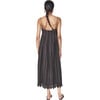 Women's Zuma Spaghetti Strap Side-Zip Ankle Length Dress, Black Vine Eyelet - Dresses - 2