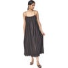 Women's Zuma Spaghetti Strap Side-Zip Ankle Length Dress, Black Vine Eyelet - Dresses - 4