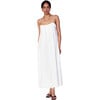 Women's Zuma Spaghetti Strap Side-Zip Ankle Length Dress, White Vine Eyelet - Dresses - 3