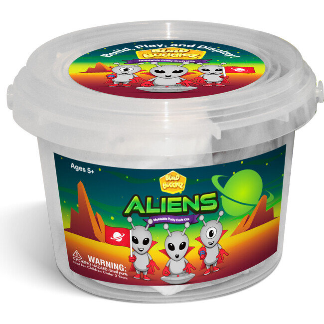 Build Buddiez Aliens Craft Kits - 6 pack - Arts & Crafts - 5