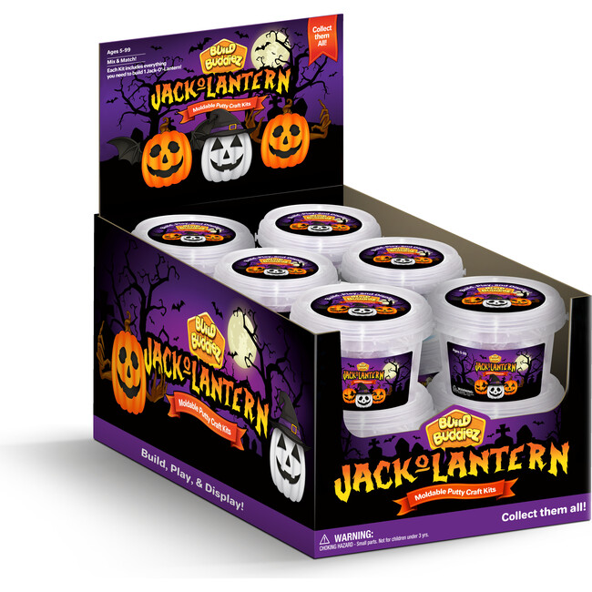 Build Buddiez Jack-O-Lantern Craft Kits - 12 Pack