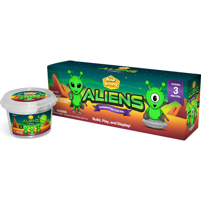 Build Buddiez Aliens Craft Kits - 3 pack