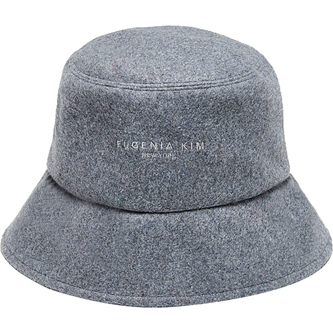 Women's Yuki Embroidered Logo Bucket Hat, Grey