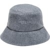 Women's Yuki Embroidered Logo Bucket Hat, Grey - Hats - 1 - thumbnail