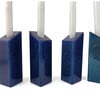 Blue Sparkle Leah Modular Hanukkah Menorah - Menorahs & Candles - 2