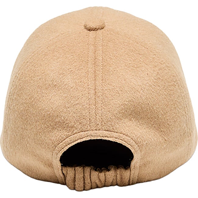 Women's Lo Embroidered Logo Baseball Cap, Camel - Hats - 3