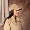 Women's Lo Embroidered Logo Baseball Cap, Camel - Hats - 6