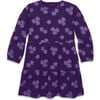 Tiered Dress In Violets, Grape Violets - Dresses - 1 - thumbnail