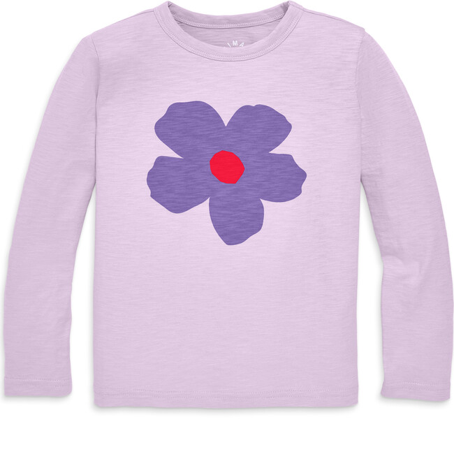 Long Sleeve Violet Tee, Hydrangea Violet