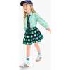 Pull-On Pocket Skirt In Apple Orchard, Navy Green Apples - Skirts - 2