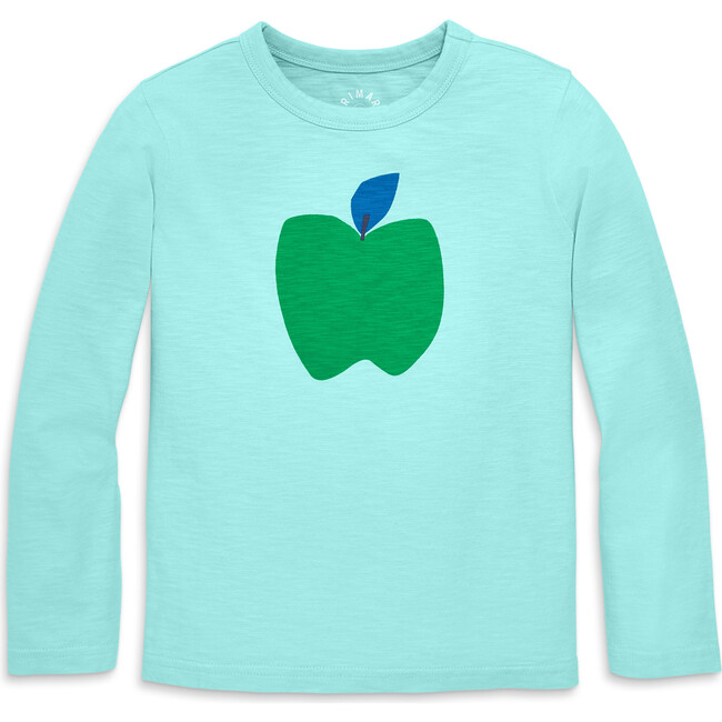 Long Sleeve Apple Tee, Mist Apple