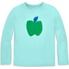 Long Sleeve Apple Tee, Mist Apple - Shirts - 1 - thumbnail