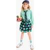 Pull-On Pocket Skirt In Apple Orchard, Navy Green Apples - Skirts - 3