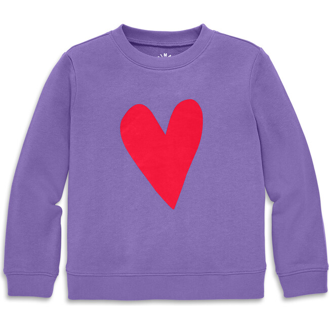 Heart Sweatshirt, Violet Lollipop Heart