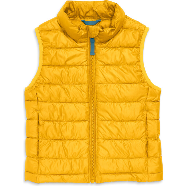 Kids Lightweight Puffer Vest, Mustard