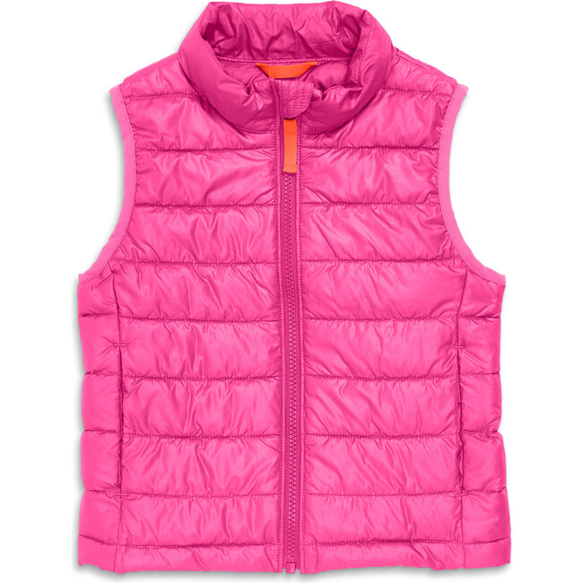 Kids Lightweight Puffer Vest, Fuchsia