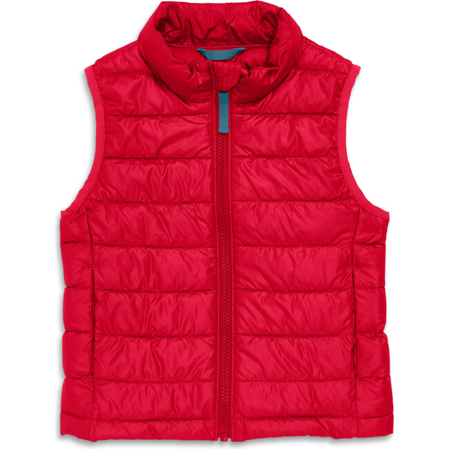 Kids Lightweight Puffer Vest, Cherry