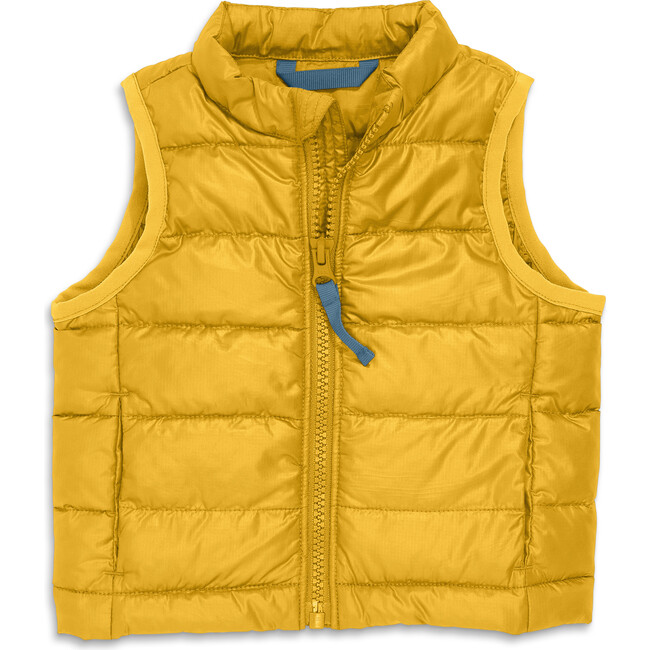 Baby Lightweight Puffer Vest, Mustard