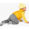 Baby Lightweight Puffer Vest, Mustard - Vests - 2