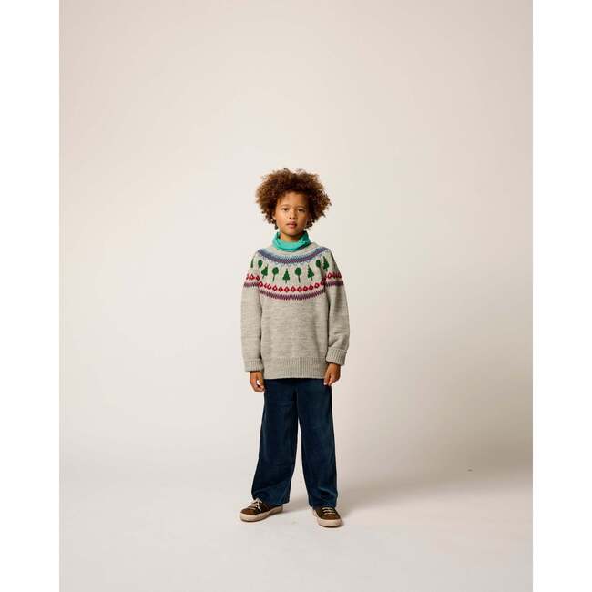 Recess Fair Isle Sweater in Heather Grey - Sweaters - 2