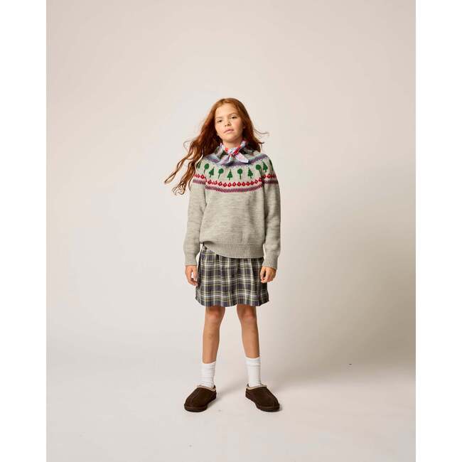 Recess Fair Isle Sweater in Heather Grey - Sweaters - 3