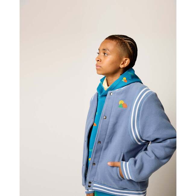 Adventure Varsity Jacket in Slated Blue - Jackets - 4