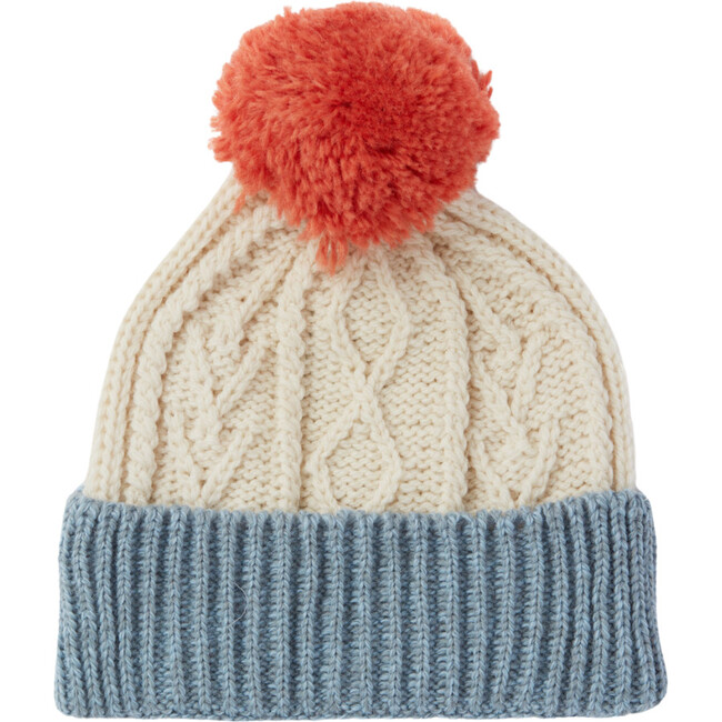 Finchley Merino Hand-Crafted Bobble Hat, Sky Blue