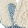 Finchley Merino Hand-Crafted Cable-Knit Mittens, Sky Blue - Gloves - 2