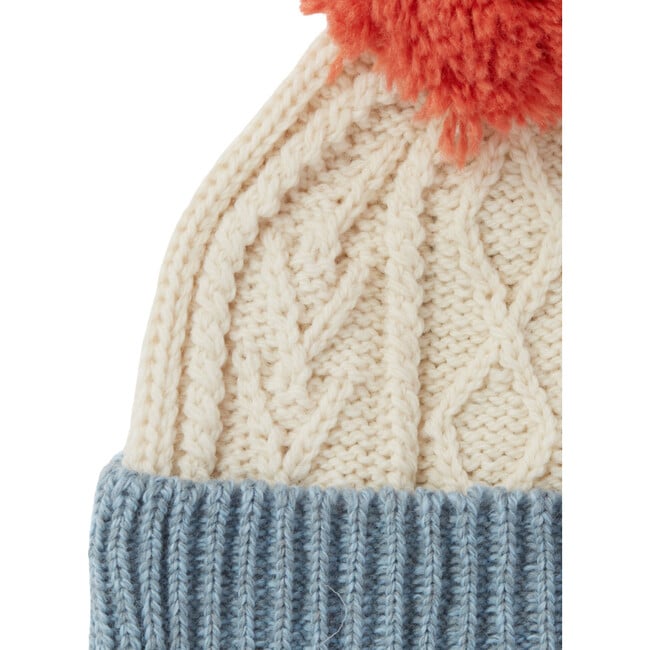 Finchley Merino Hand-Crafted Bobble Hat, Sky Blue - Hats - 2