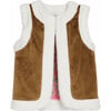 Sherpa Reversible Sleeveless Button Vest, Petersham Patchwork - Vests - 1 - thumbnail