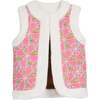 Sherpa Reversible Sleeveless Button Vest, Petersham Patchwork - Vests - 2