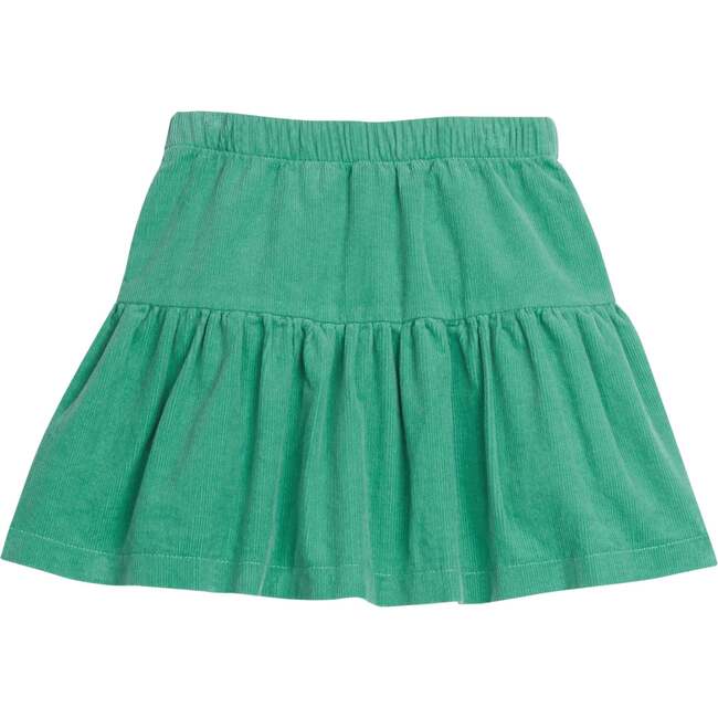 Sally Built-In Shorts Knit Corduroy Skort, Pine Green