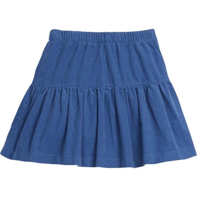 Sally Built-In Shorts Knit Corduroy Skort, Breton Blue