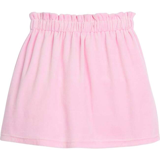 Portofino Velour Elastic Waist Pull-On Skirt, Pink