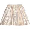 Metallic Elastic Waist Pull-On Circle Skirt, Gilt - Skirts - 1 - thumbnail