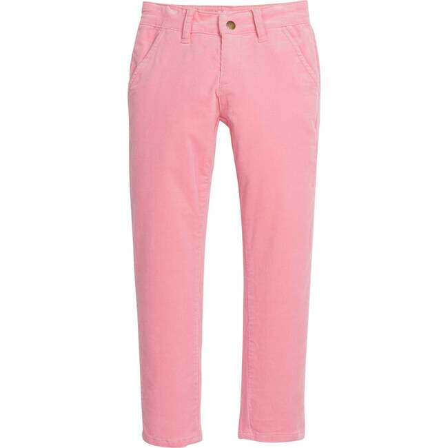 Twiggy Belt Loops Corduroy Pocket Pants, Eraser Pink