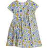 Swoop Cartoon Print Round Neck Short Sleeve Dress, Floral - Dresses - 1 - thumbnail