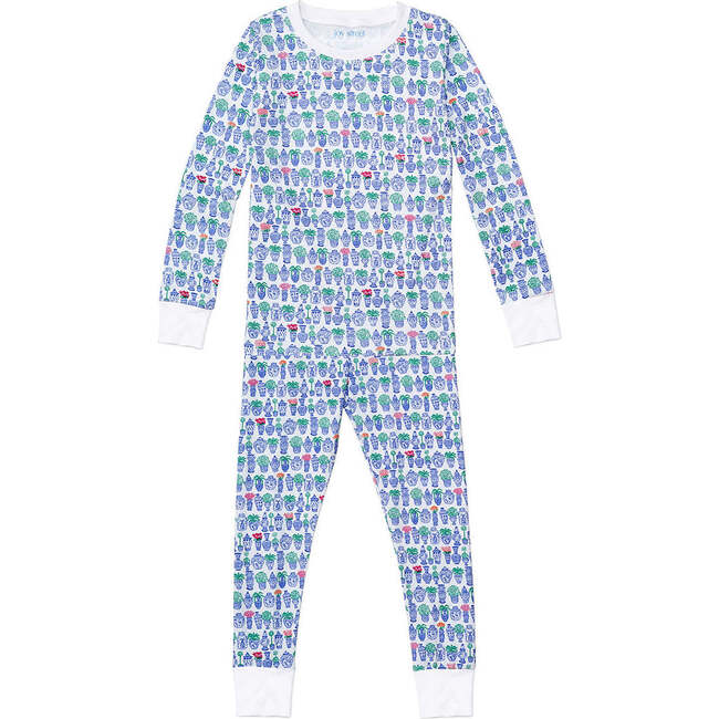 Ginger Jars Two Piece Kids Pajamas, Blue - Pajamas - 4