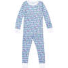 Ginger Jars Two Piece Kids Pajamas, Blue - Pajamas - 4