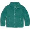 Teddy Fleece Jacket, Sunwashed Teal - Jackets - 1 - thumbnail