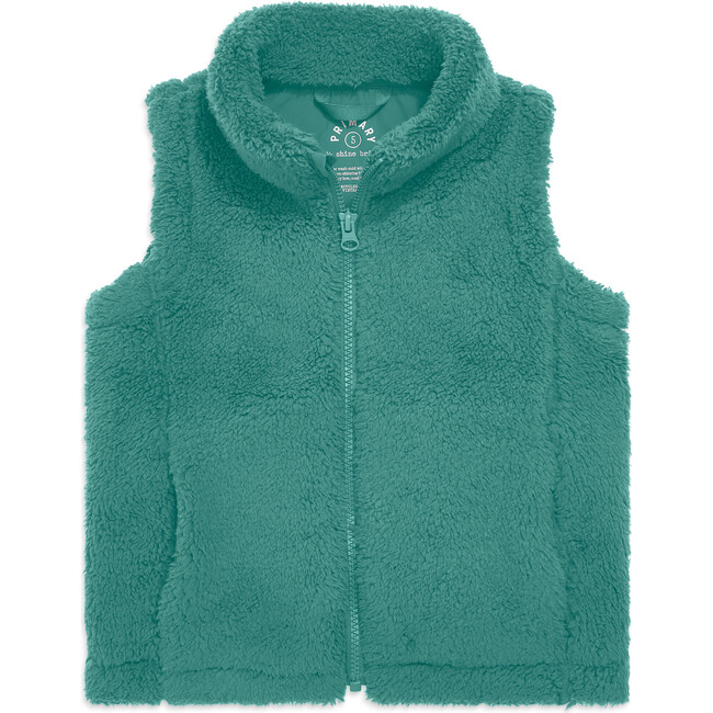 Teddy Fleece Vest, Sunwashed Teal