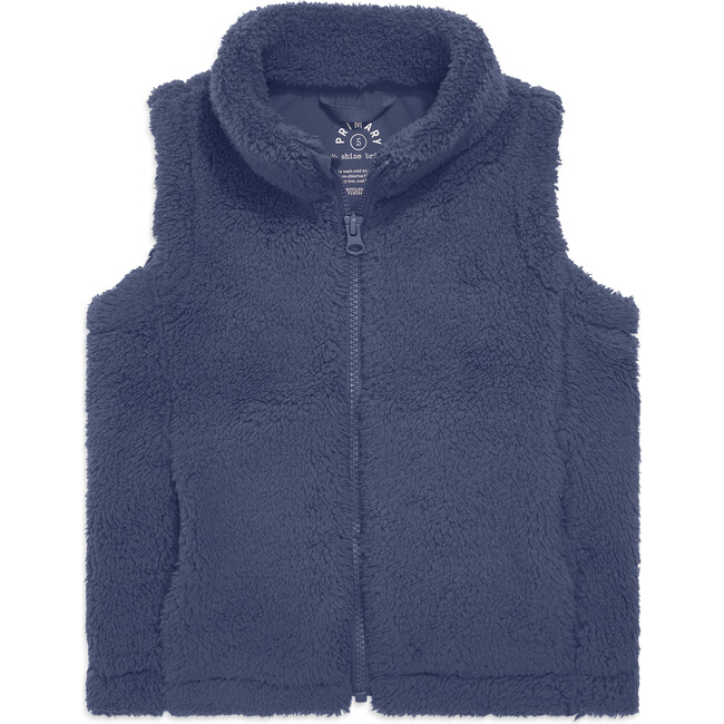 Teddy Fleece Vest, Sunwashed Navy