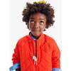 Quilted Lightweight Puffer Jacket, Pumpkin - Jackets - 2