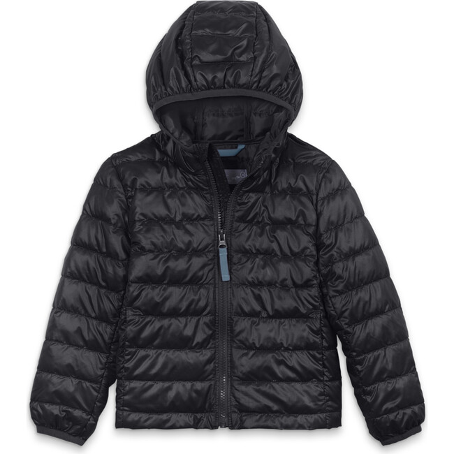 Kids Lightweight Puffer Jacket, Black