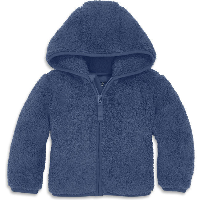 Baby Teddy Fleece Jacket, Sunwashed Navy