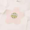 Quilted Flower Applique L/S 2pc Set, Cream - Mixed Apparel Set - 2