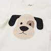 Puppy Face Applique L/S 2pc Set, Cream - Mixed Apparel Set - 2